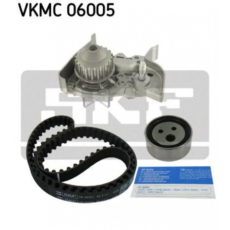 VKMC 06005 SKF Комплект ГРМ (ремінь + ролик + водяний насос)